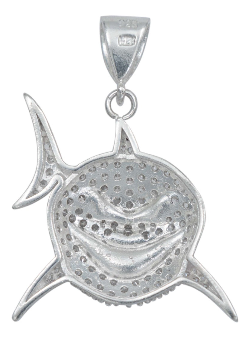 Dije Tiburon Zirconias Mar Oceano Hombre Regalo Plata 925