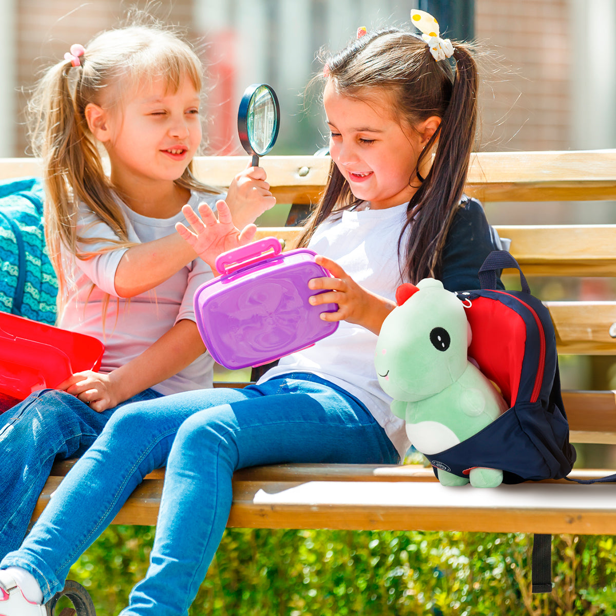 Mochila Infantil Preescolar De Peluche Desmontable Para Niño Niña