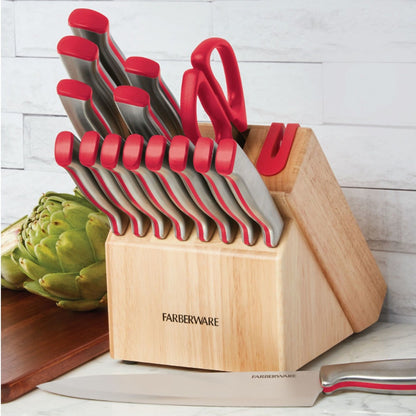 Bloque De Cuchillos Faberwere 15 Pzas Con Afilador Integrado