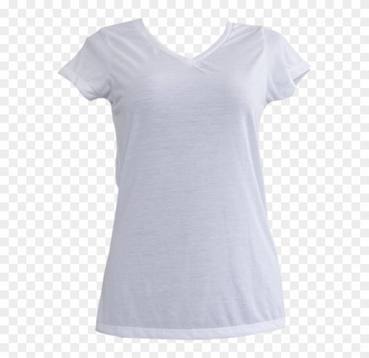 Playera Para Mujer Con Logo Corazón Blanco S