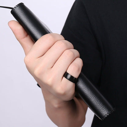 Anillo Chulada, Negro Puro, 100% Titanio, P0005