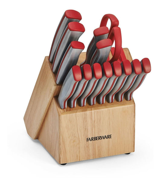 Bloque De Cuchillos Faberwere 15 Pzas Con Afilador Integrado