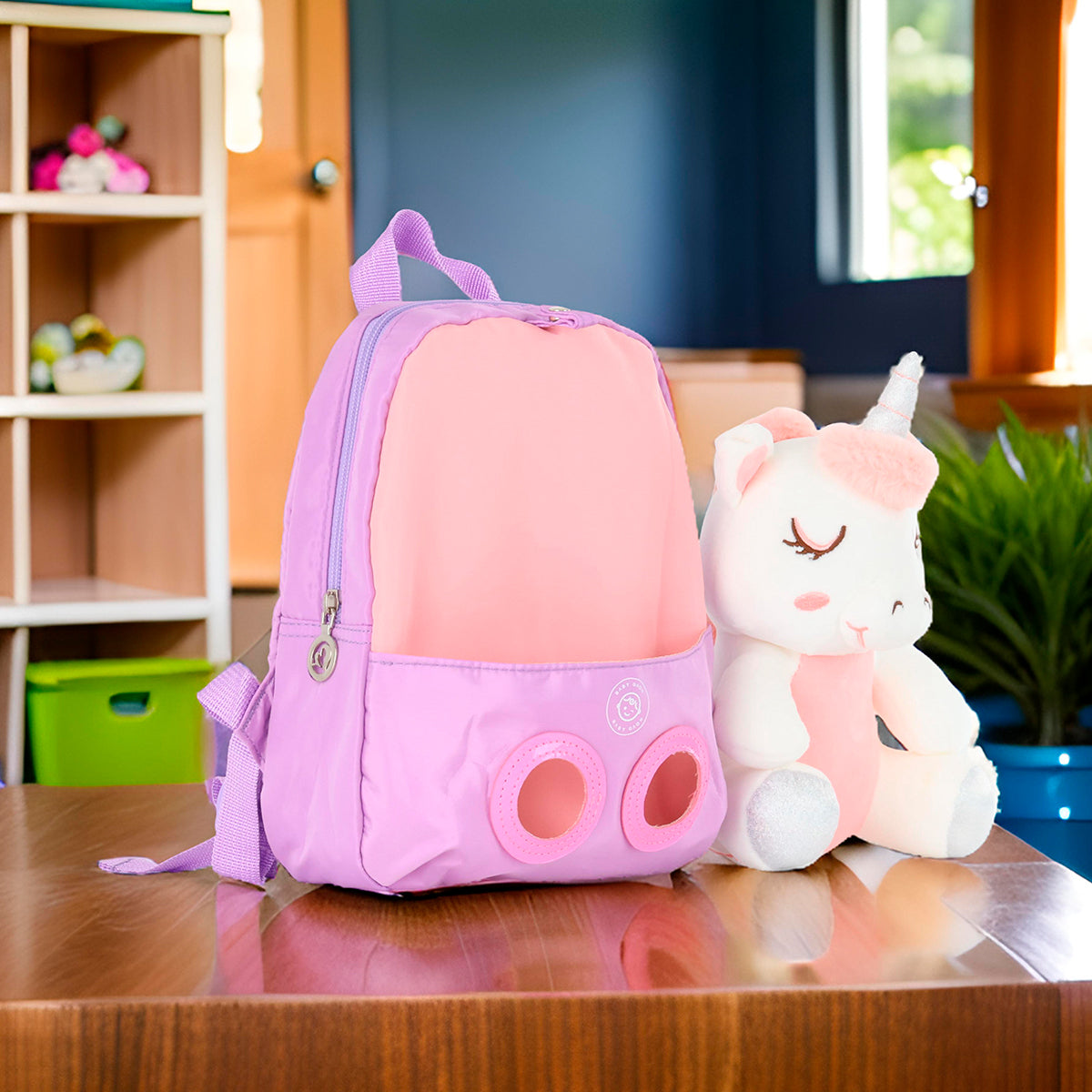 Mochila Infantil Preescolar De Peluche Desmontable Para Niño Niña