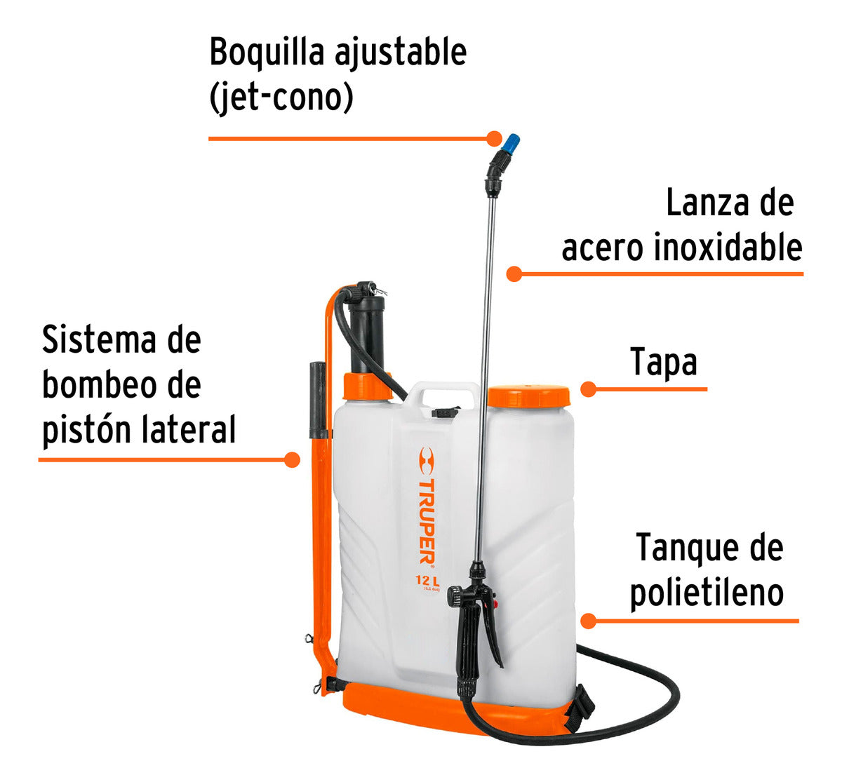 Fumigador De 12 L Manual De Mochila, Truper