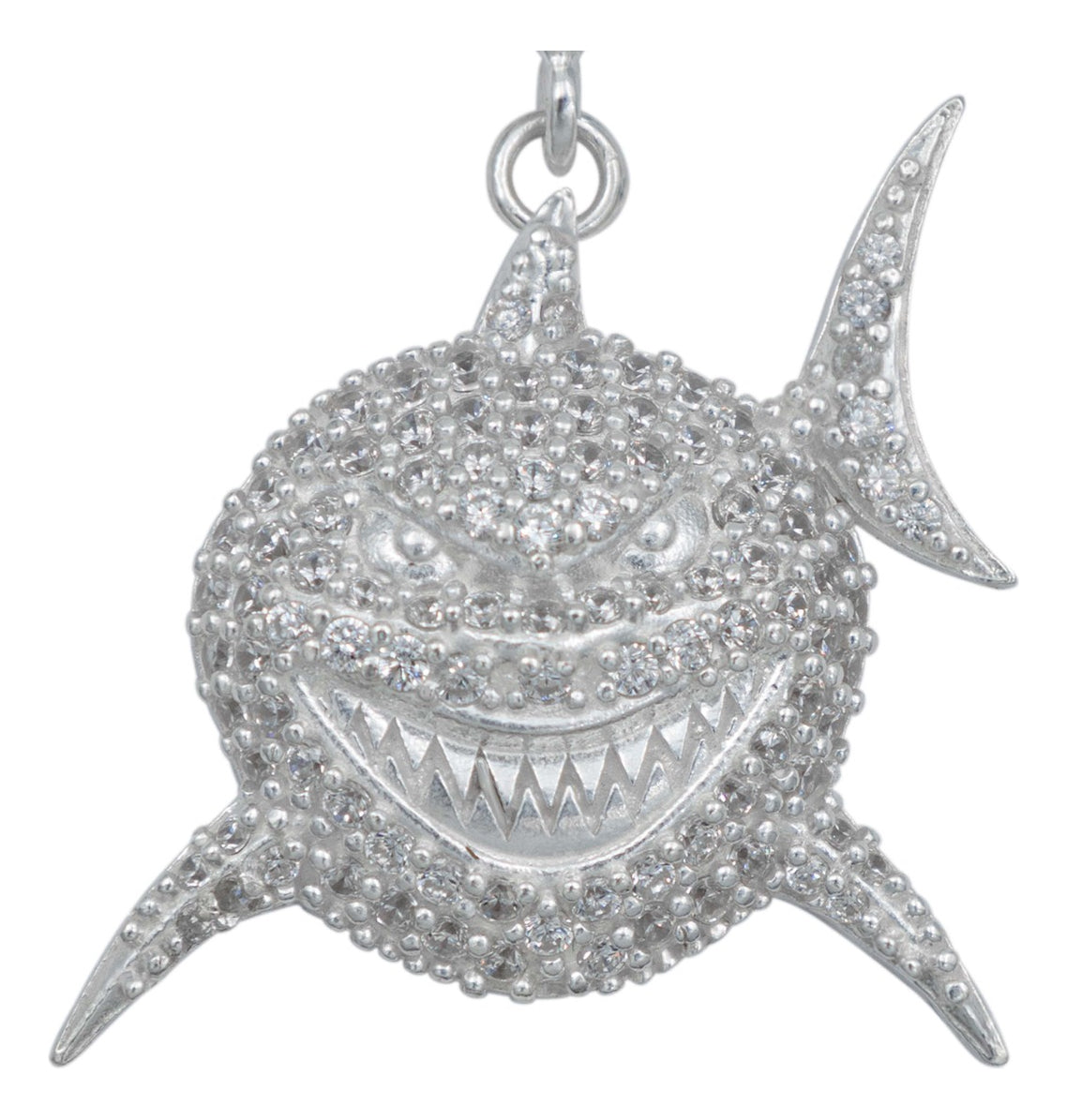 Dije Tiburon Zirconias Mar Oceano Hombre Regalo Plata 925