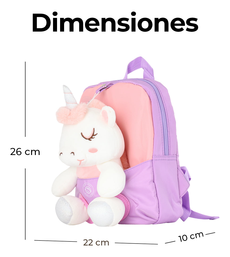 Mochila Infantil Preescolar De Peluche Desmontable Para Niño Niña