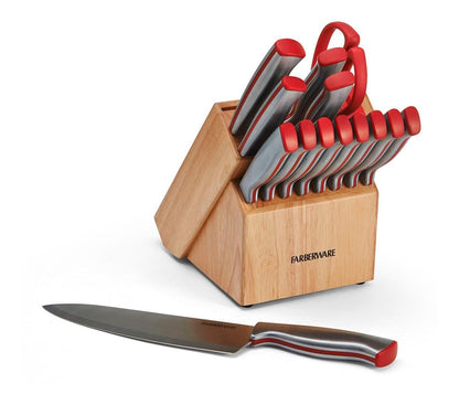 Bloque De Cuchillos Faberwere 15 Pzas Con Afilador Integrado