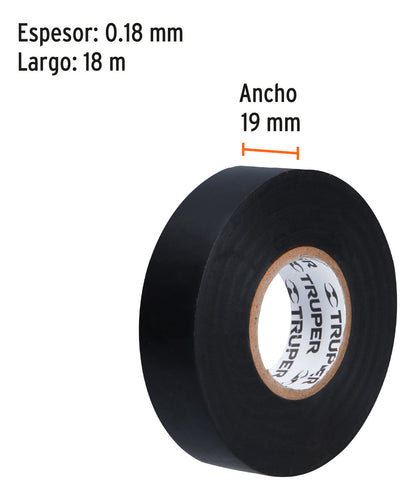 Cinta De Aislar # 33 18m Negra 12500
