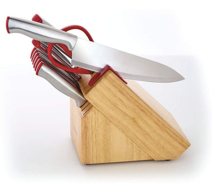 Bloque De Cuchillos Faberwere 15 Pzas Con Afilador Integrado