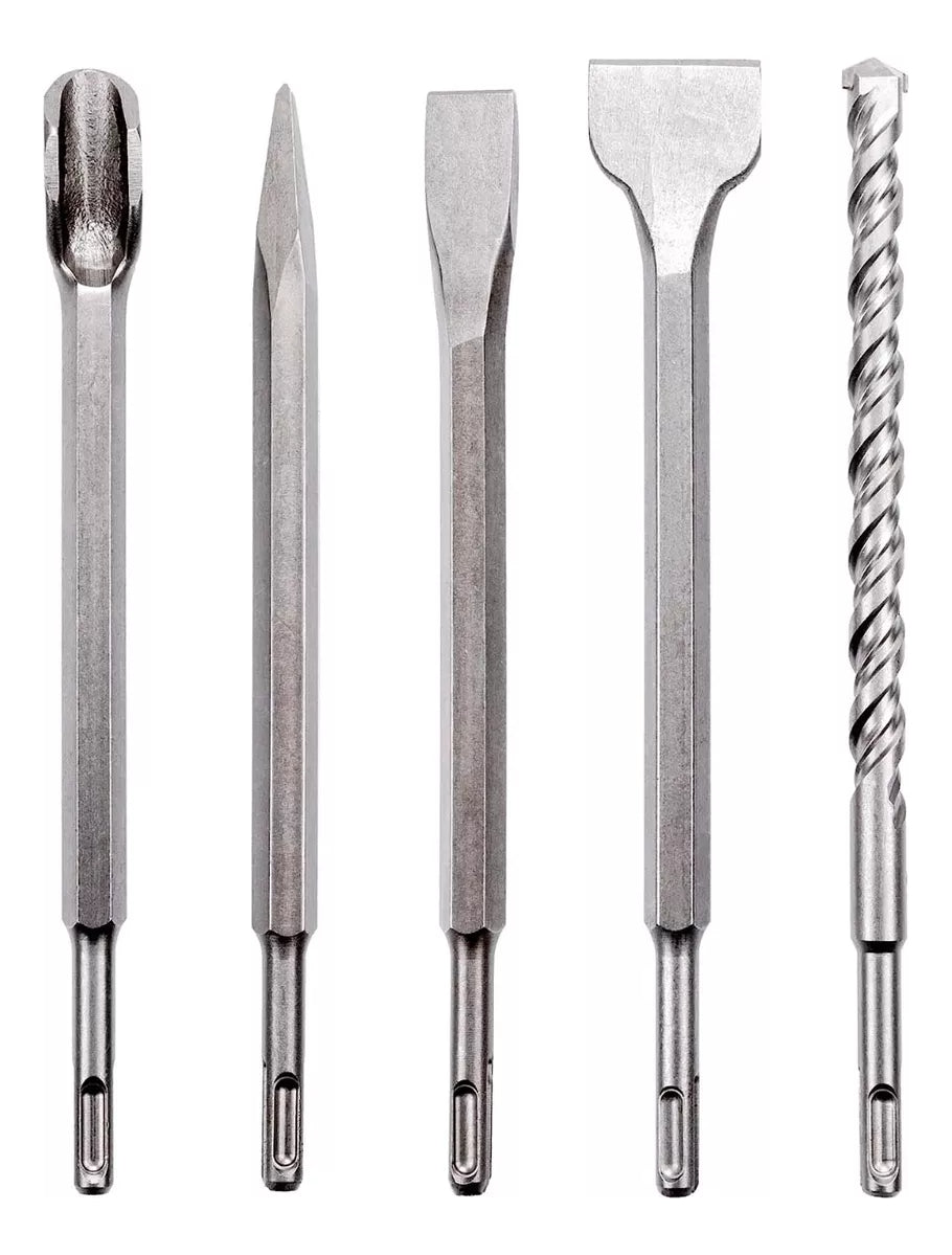 Juego Brocas Cinceles Sds Plus Para Martillo 17 Pzs +estuche