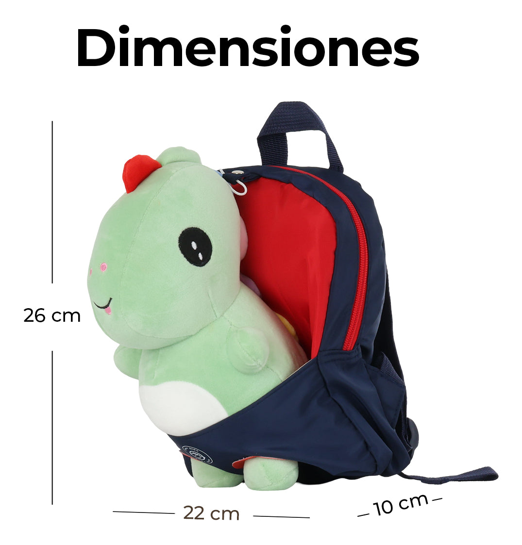 Mochila Infantil Preescolar De Peluche Desmontable Para Niño Niña