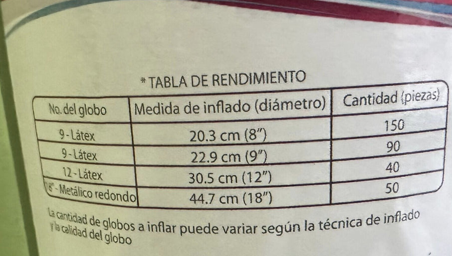 Tanque De Helio Recargable Listo Para Usarse Envío Incluido