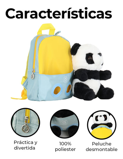 Mochila Infantil Preescolar De Peluche Desmontable Para Niño Niña