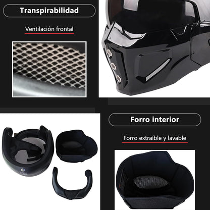 Guantes + Casco Motocicleta