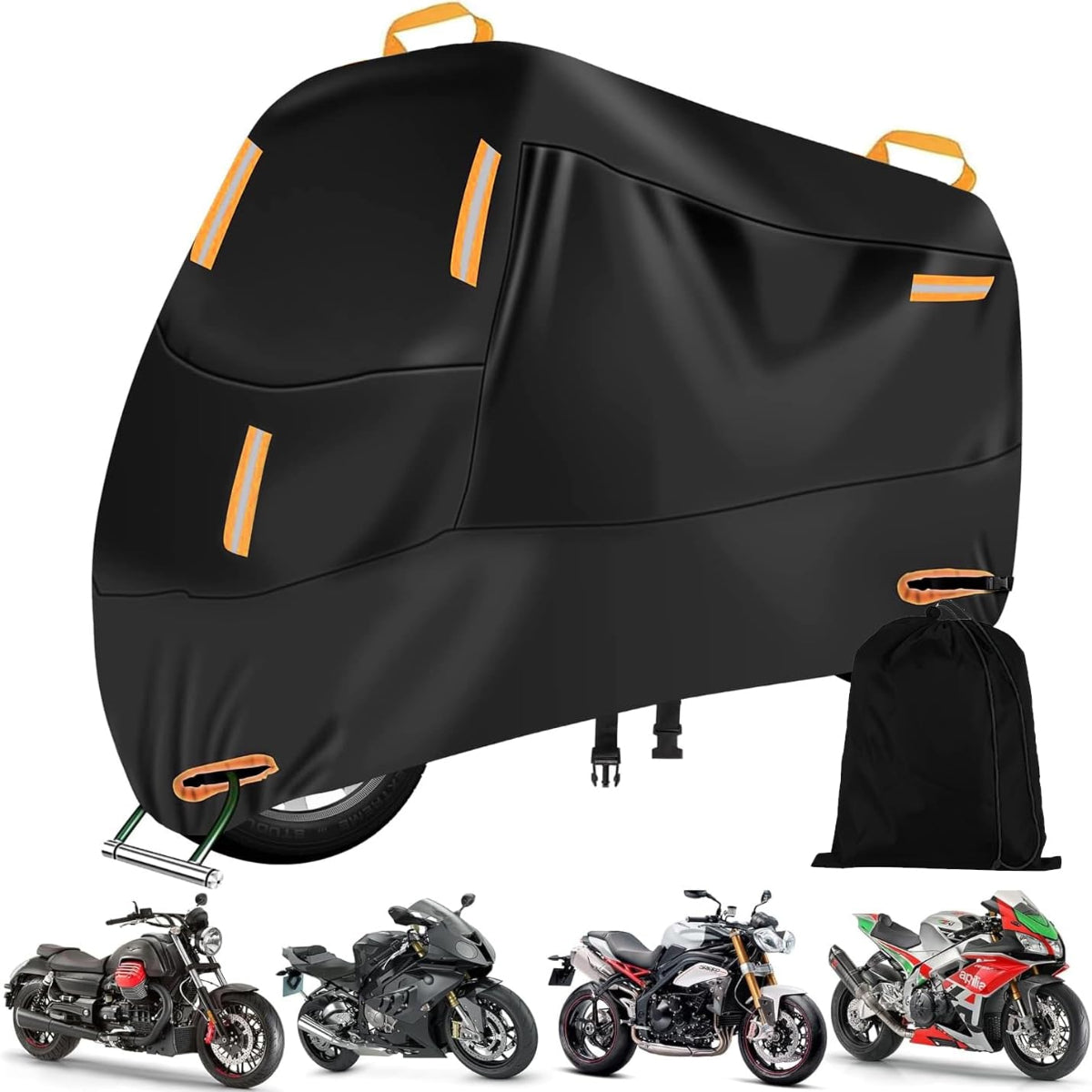 Bolsa negra con correa