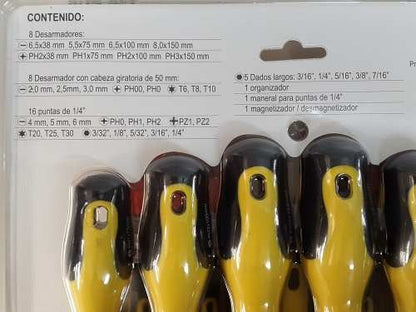 Desarmador Surtido De Joyero * Con 39 Piezas Y Organizador