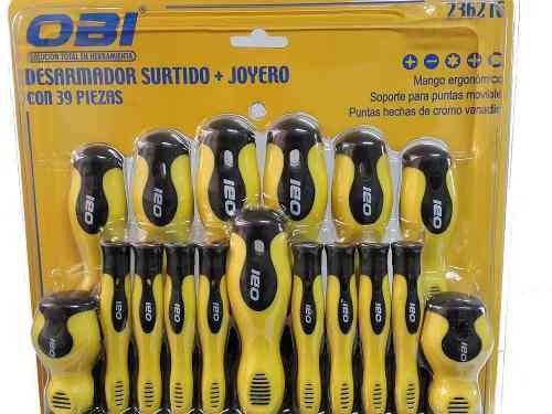 Desarmador Surtido De Joyero * Con 39 Piezas Y Organizador