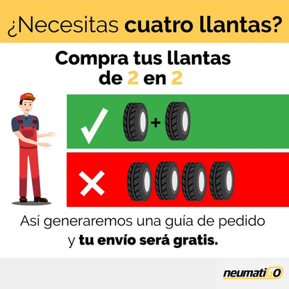 Paquete De 2 Llantas Hankook H436 Kinergy 195/65 R15 91h