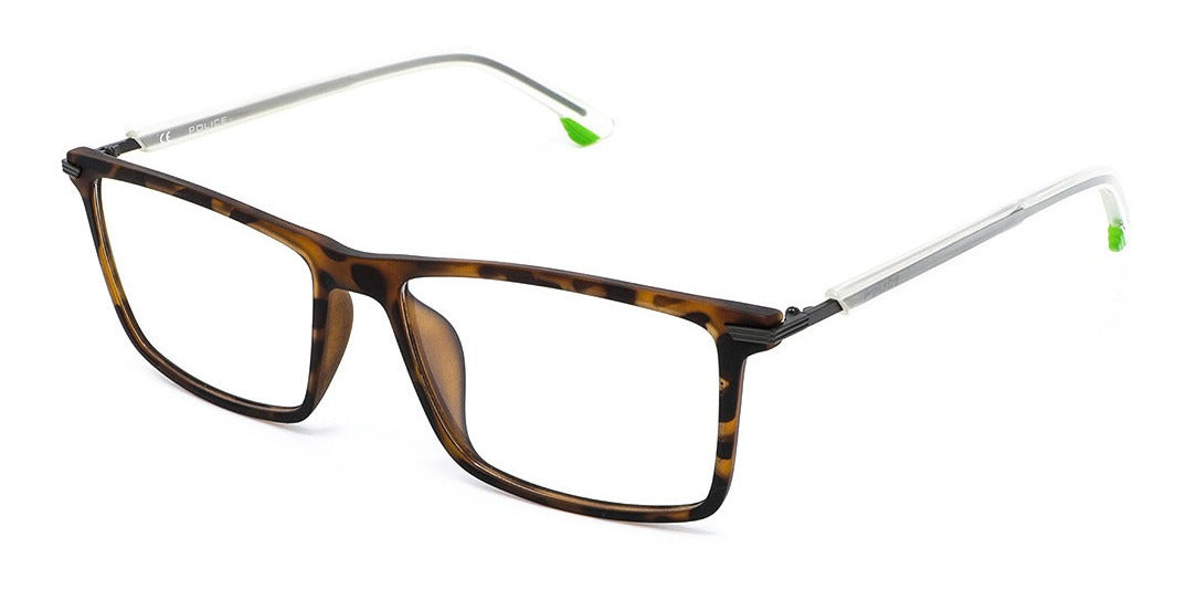 Lentes Oftálmicos Police Hombre Armazón Rectangular Havana