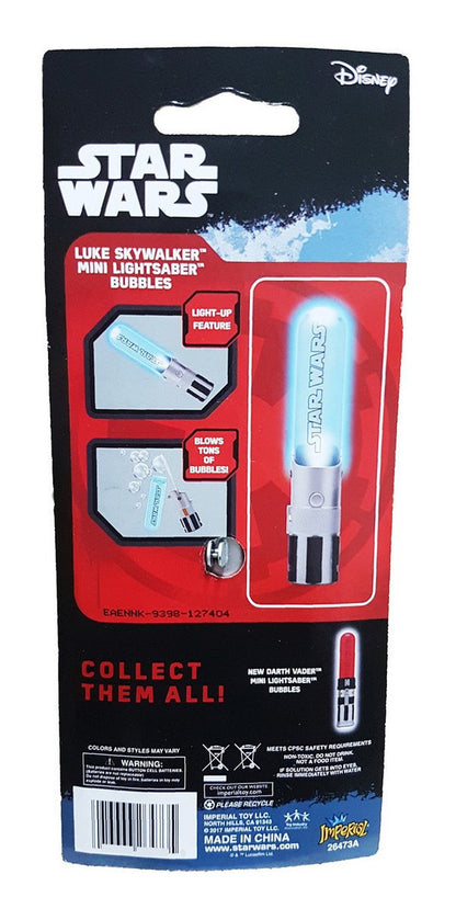 Burbujas Star Wars Mini Sable Laser Con Luz